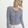 Women Cotton Wool | Levis Monica Long Sleeve T-Shirt Penny Stripe Cloud Dancer