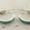 Accessories Cotton Wool | Makers And Providers Sterling Silver Opal Hoop Earrings