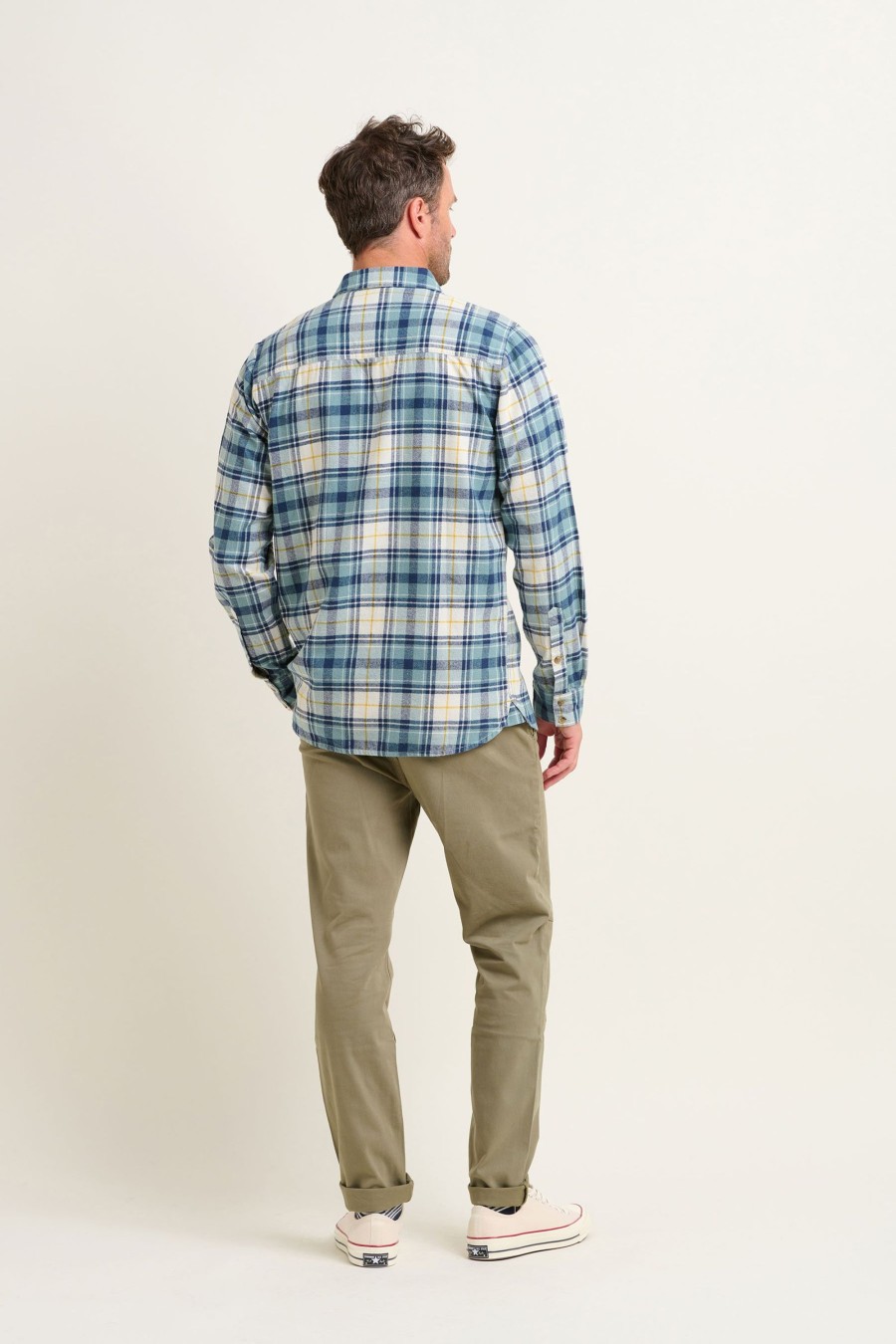 Men Cotton Wool | Brakeburn Blue Check Shirt