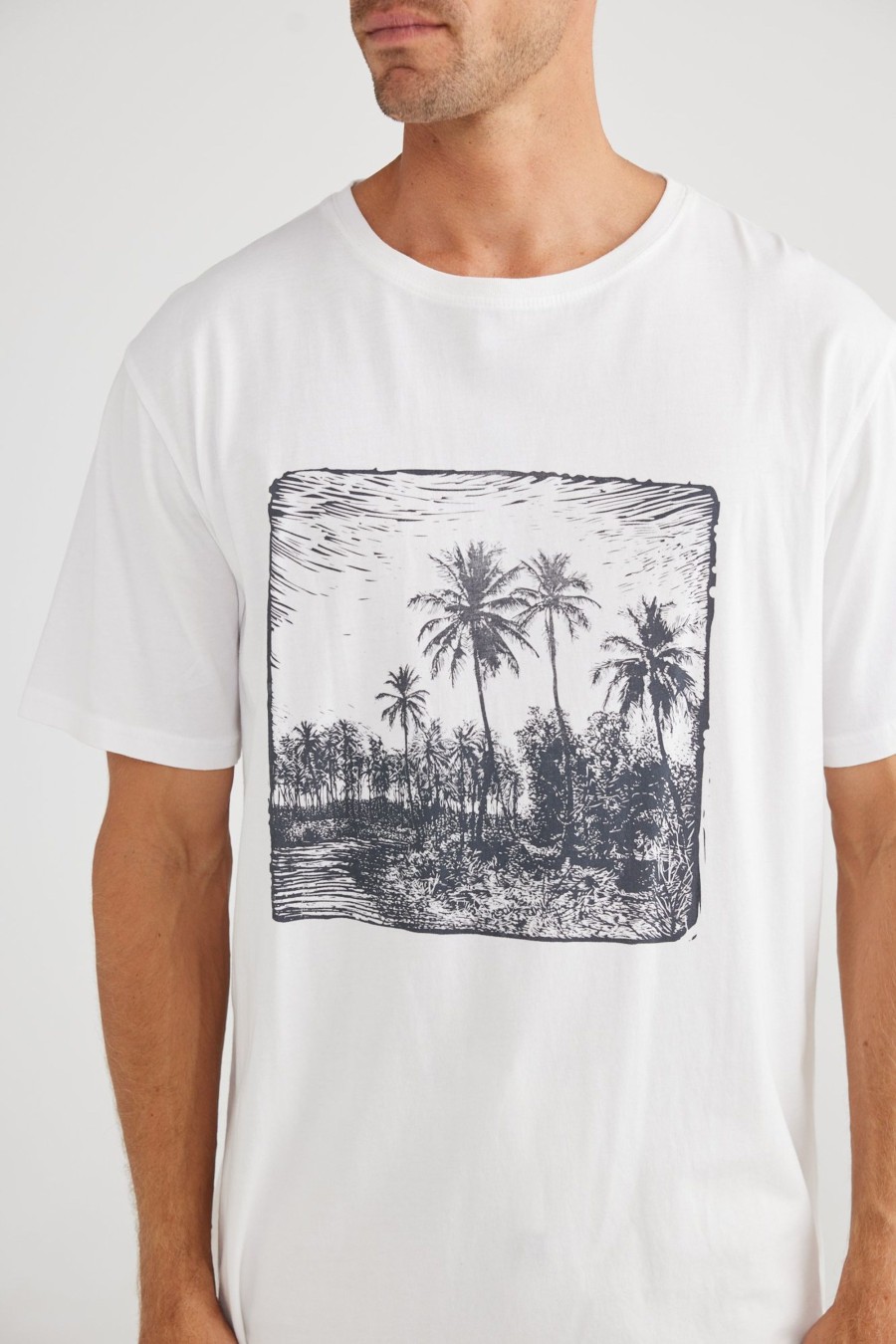 Men Cotton Wool | True North Island Tee