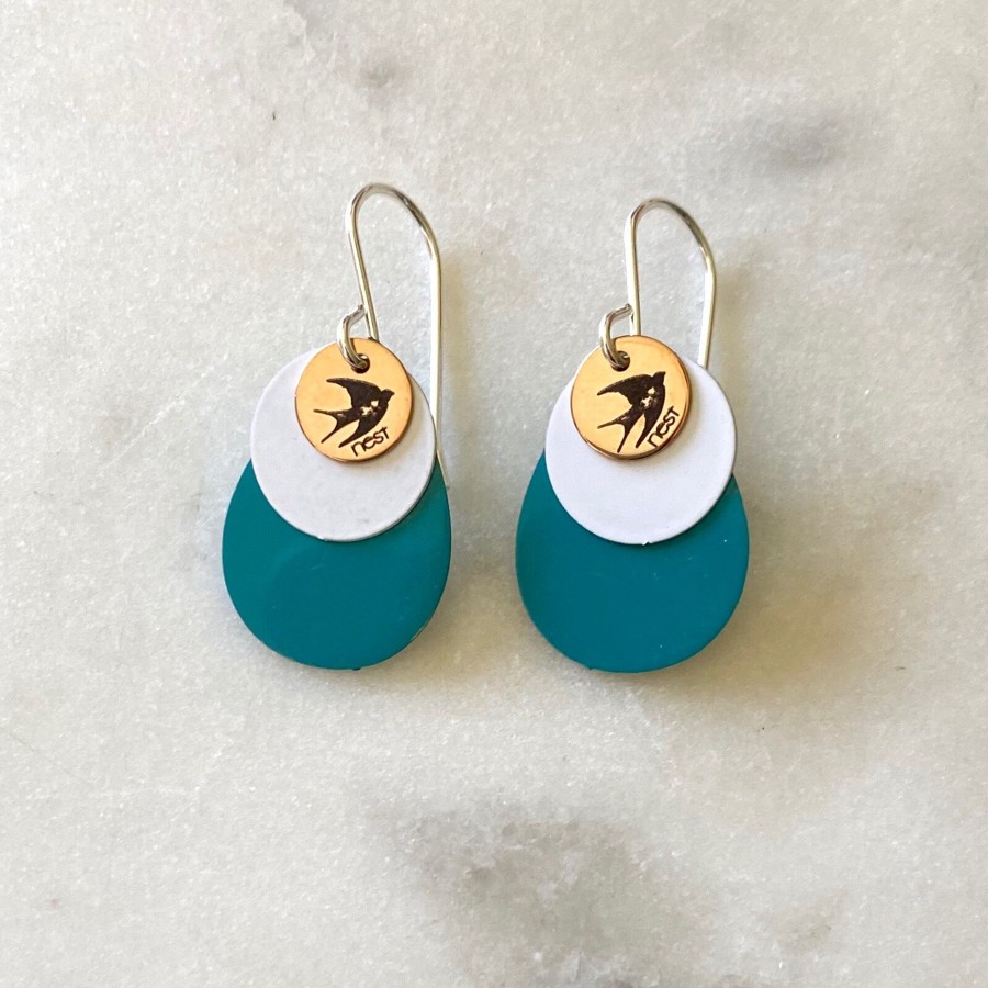 Accessories Cotton Wool | Nest Of Pambula Seaspray Earrings