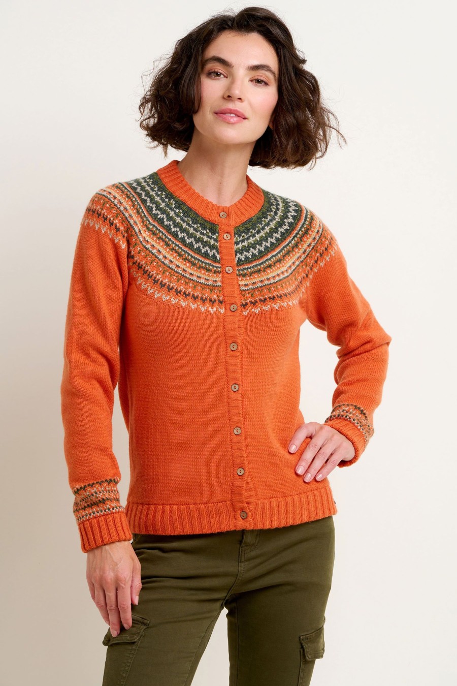 Women Cotton Wool | Brakeburn Classic Fairisle Cardi