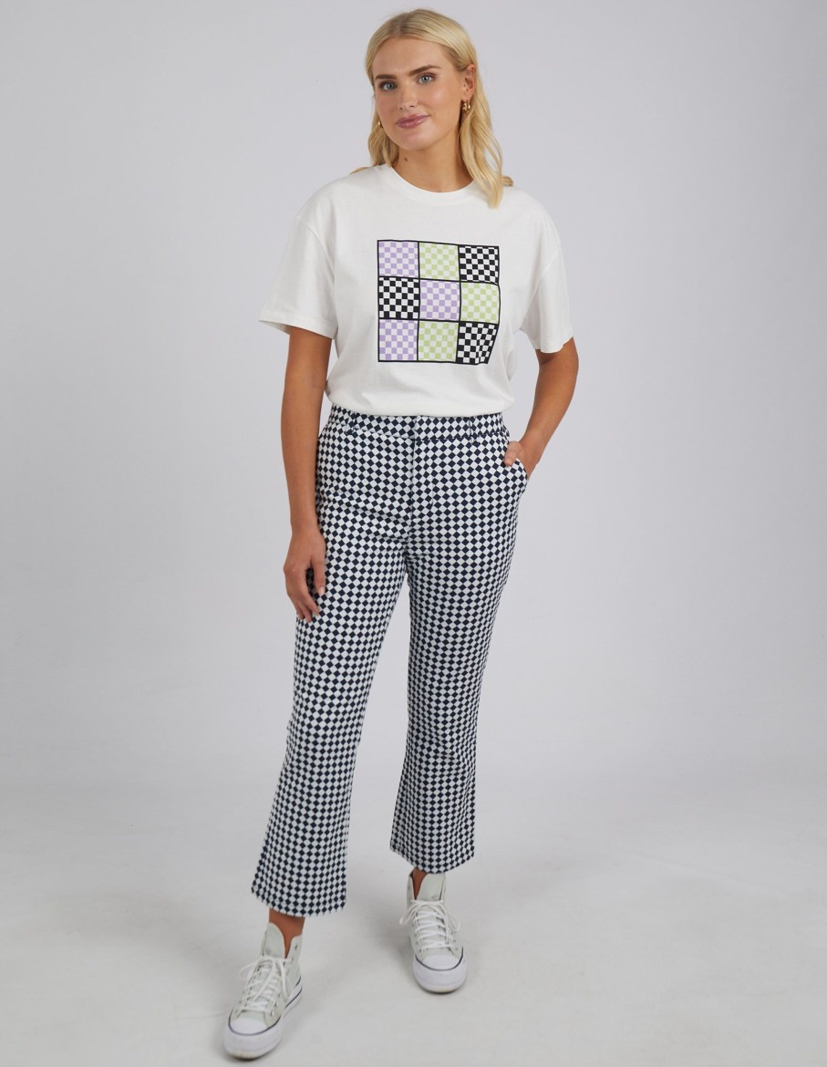 Women Cotton Wool | Elm Zest Pants Navy Navy Check