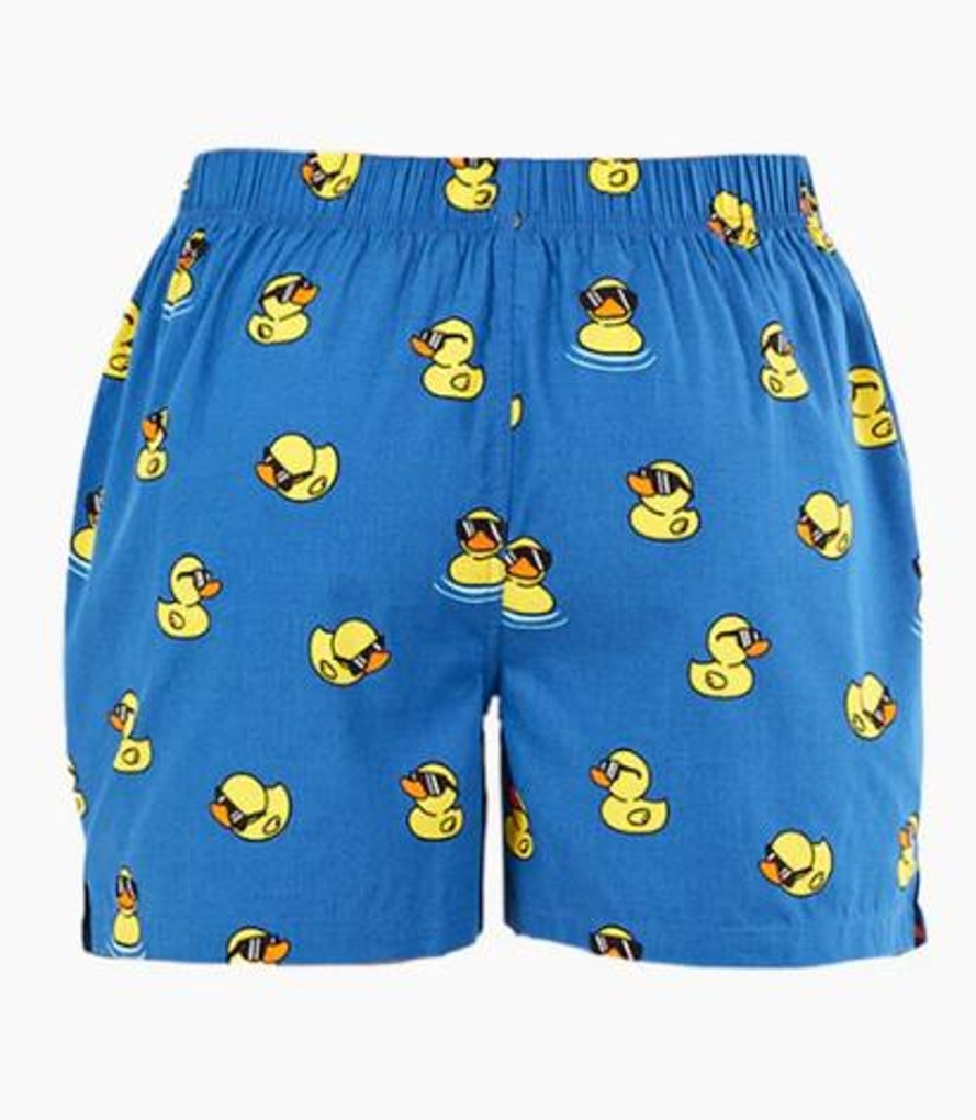 Men Cotton Wool | Bamboozld Duck Thug Men'S Boxer Shorts Blue