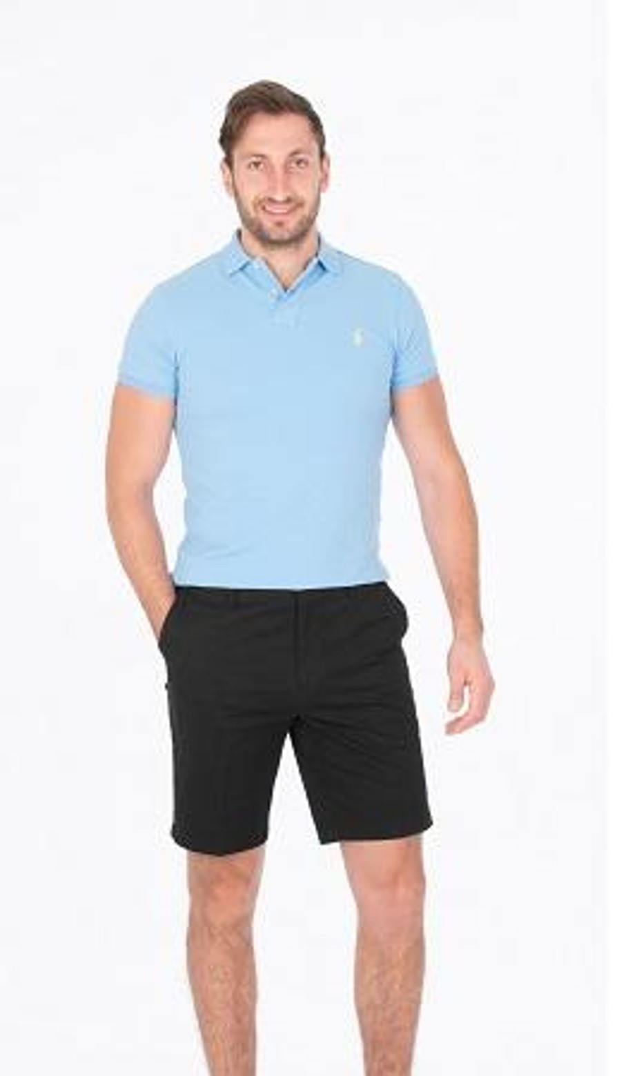 Men Cotton Wool | Bob Spears Men'S Chino Shorts Black