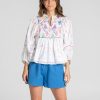 Women Cotton Wool | Boom Shankar Lila Top Essie White