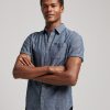 Men Cotton Wool | Superdry Vintage Loom Short Sleeve Shirt ( 2 Colours )