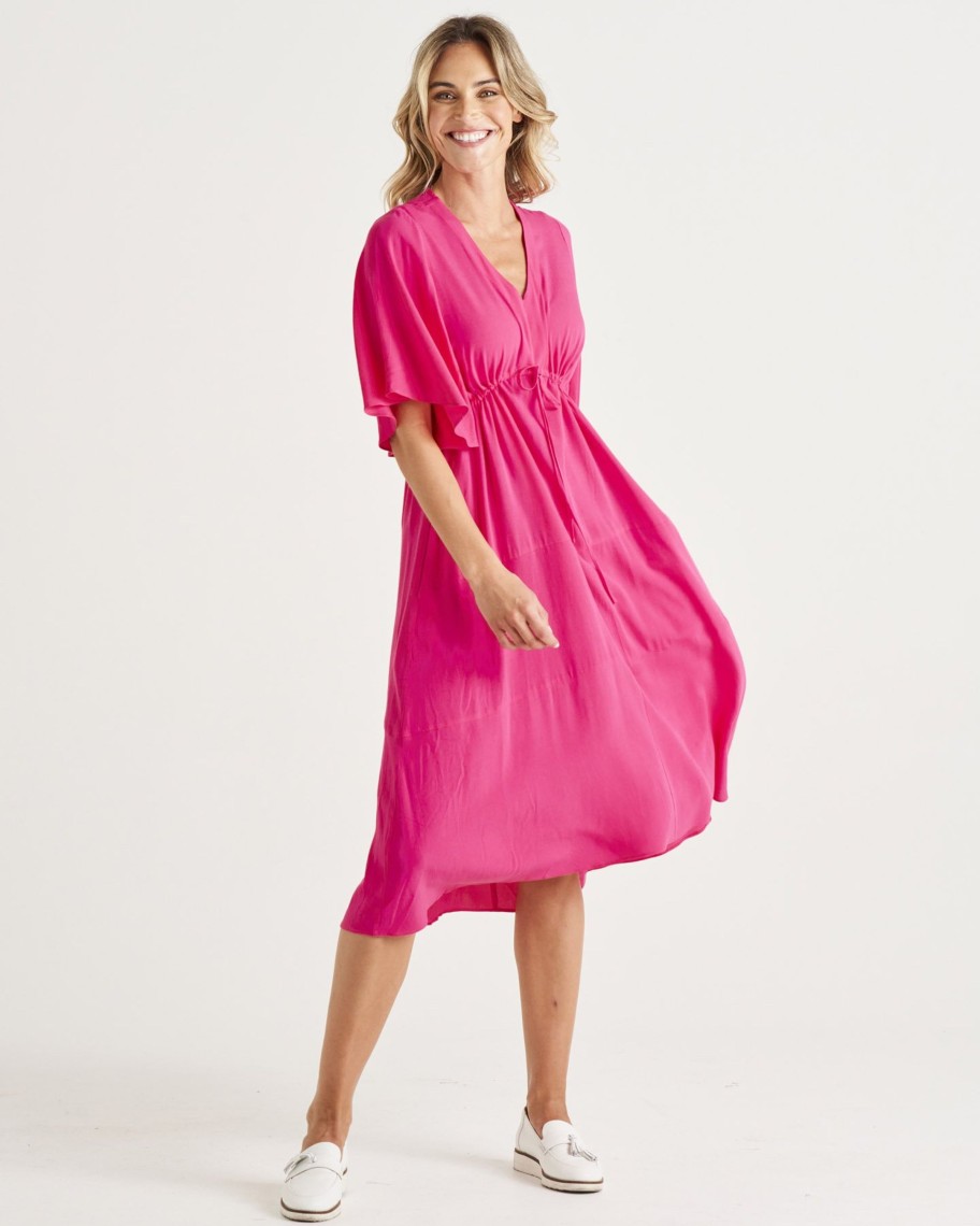 Women Cotton Wool | Betty Basics Saint Lucia Dress French Rose