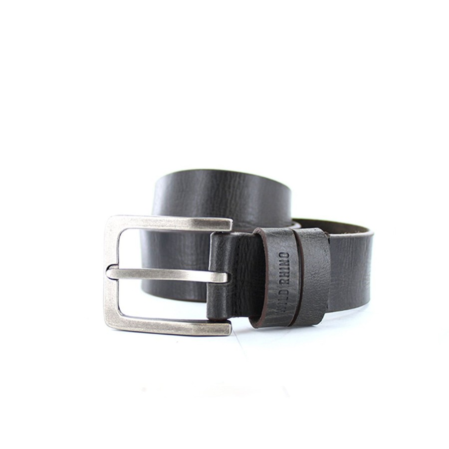 Accessories Cotton Wool | Wild Rhino Leather Jean Belt Black