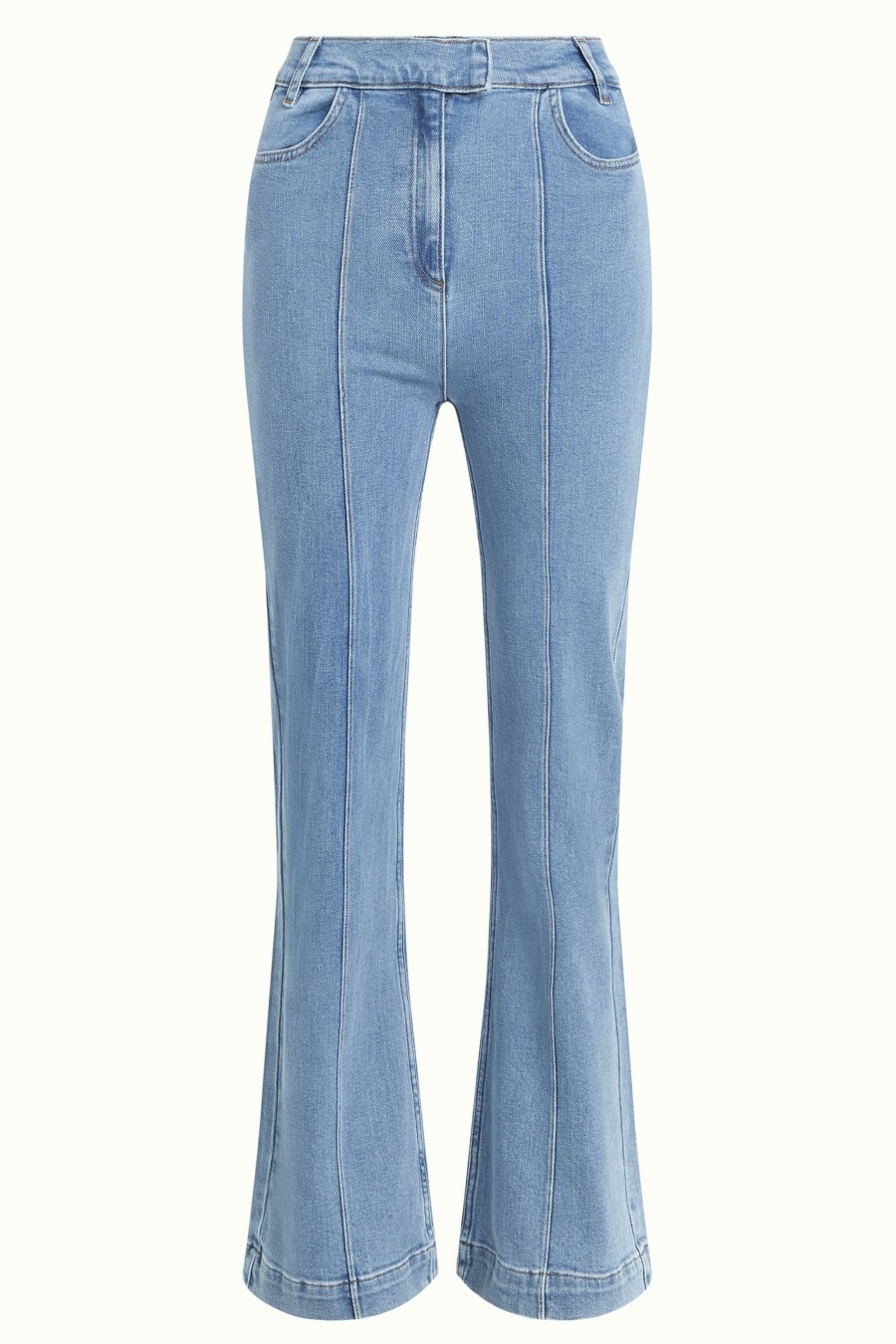 Women Cotton Wool | King Louie Ella Pintuck Jeans Heaven Blue