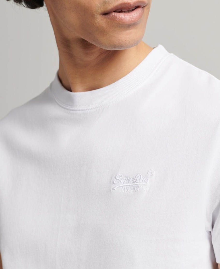 Men Cotton Wool | Superdry Essential Logo Tee Optic White