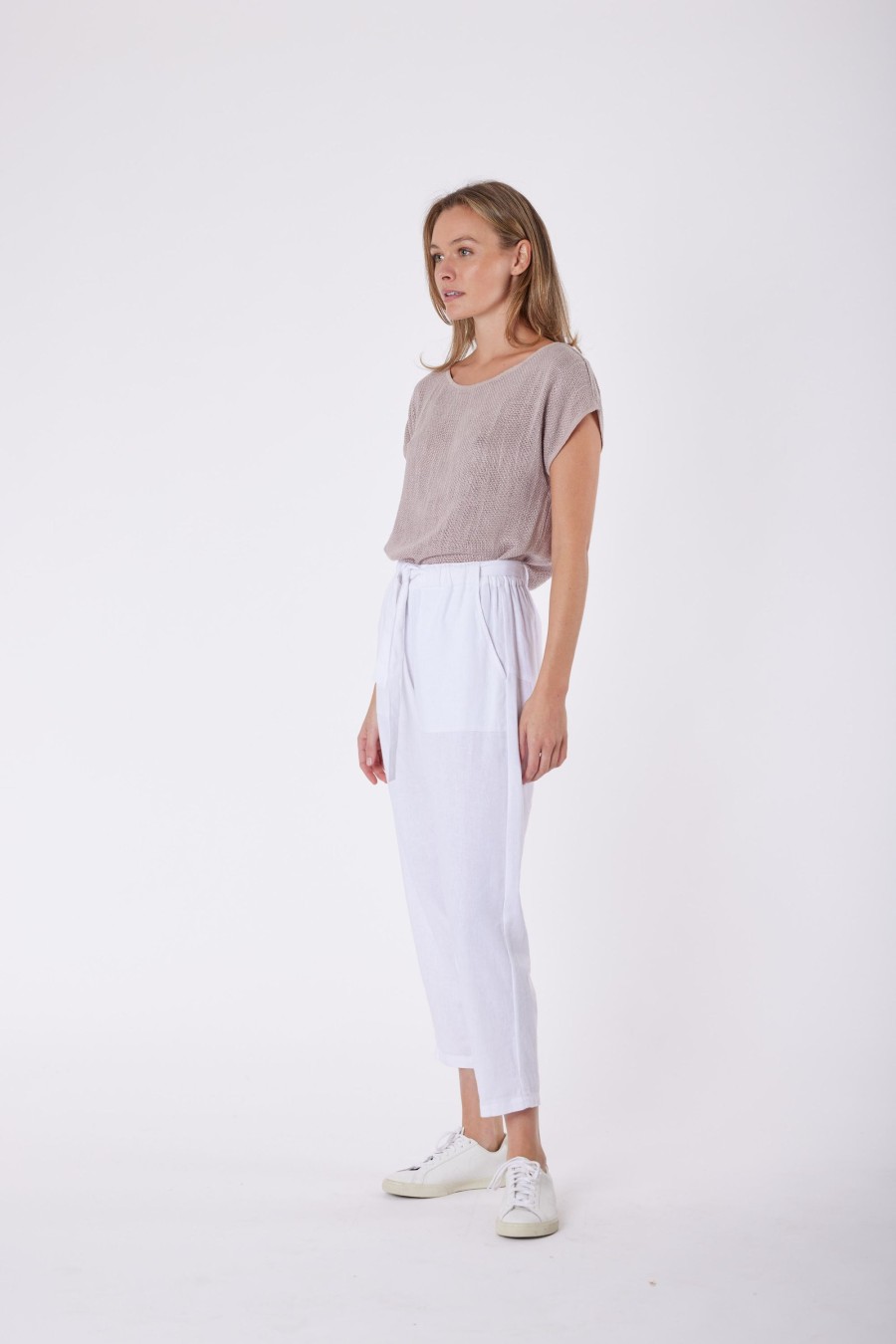 Women Cotton Wool | Carbon The Label Tuscan Linen Pants ( 4 Colours )