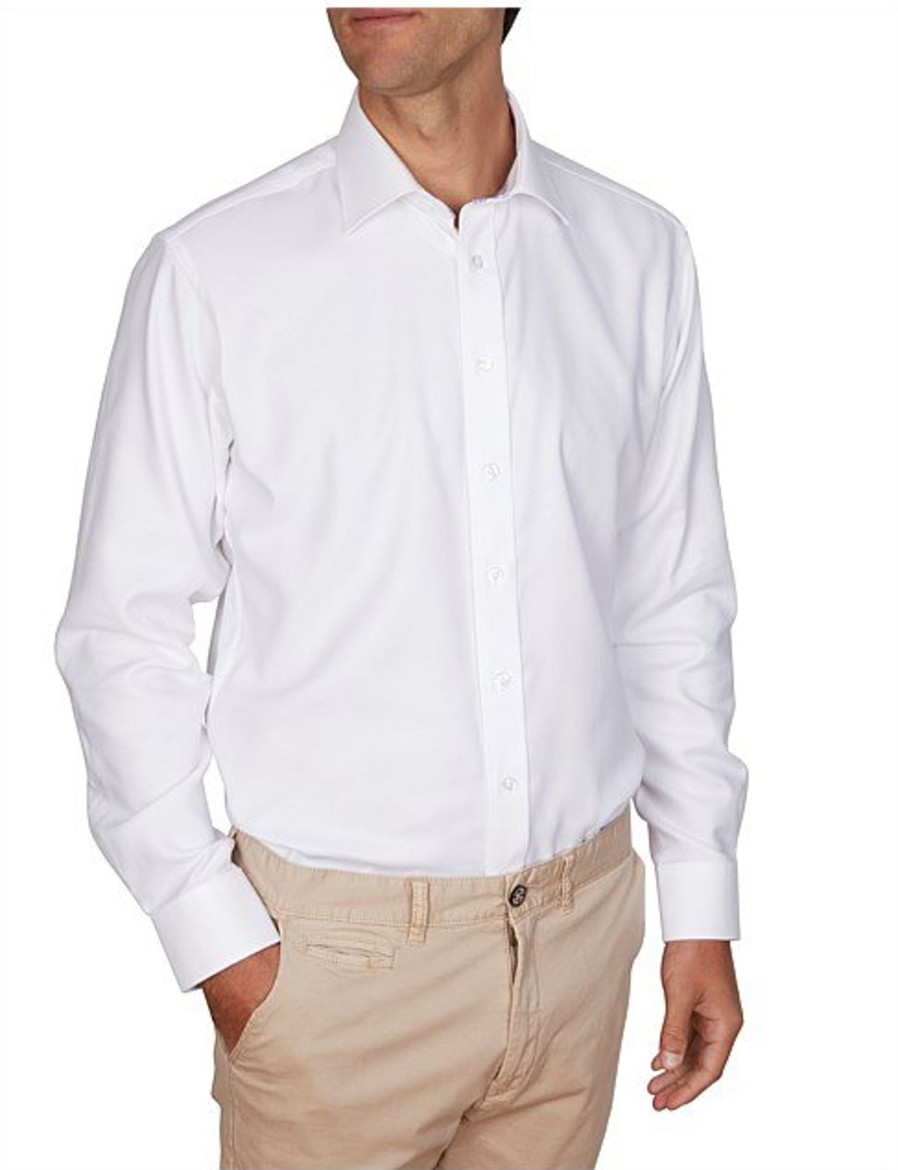 Men Cotton Wool | Abelard Grand Oxford Slim Shirt White