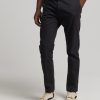 Men Cotton Wool | Superdry Officers Slim Chino Jet Black