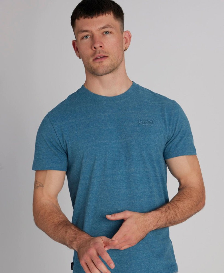 Men Cotton Wool | Superdry Essential Tee Alaskan Blue