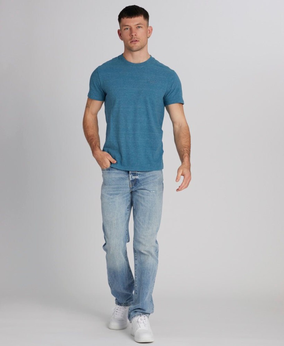 Men Cotton Wool | Superdry Essential Tee Alaskan Blue