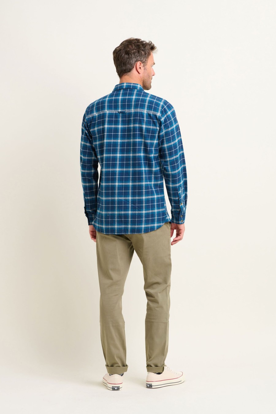 Men Cotton Wool | Brakeburn Navy Check Shirt