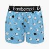 Men Cotton Wool | Bamboozld Black Sheep Boxer Shorts Blue