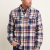 Men Cotton Wool | Brakeburn Blanket Men'S Check Shirt Navy