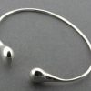 Accessories Cotton Wool | Makers And Providers Sterling Silver Double Teardrop Cuff