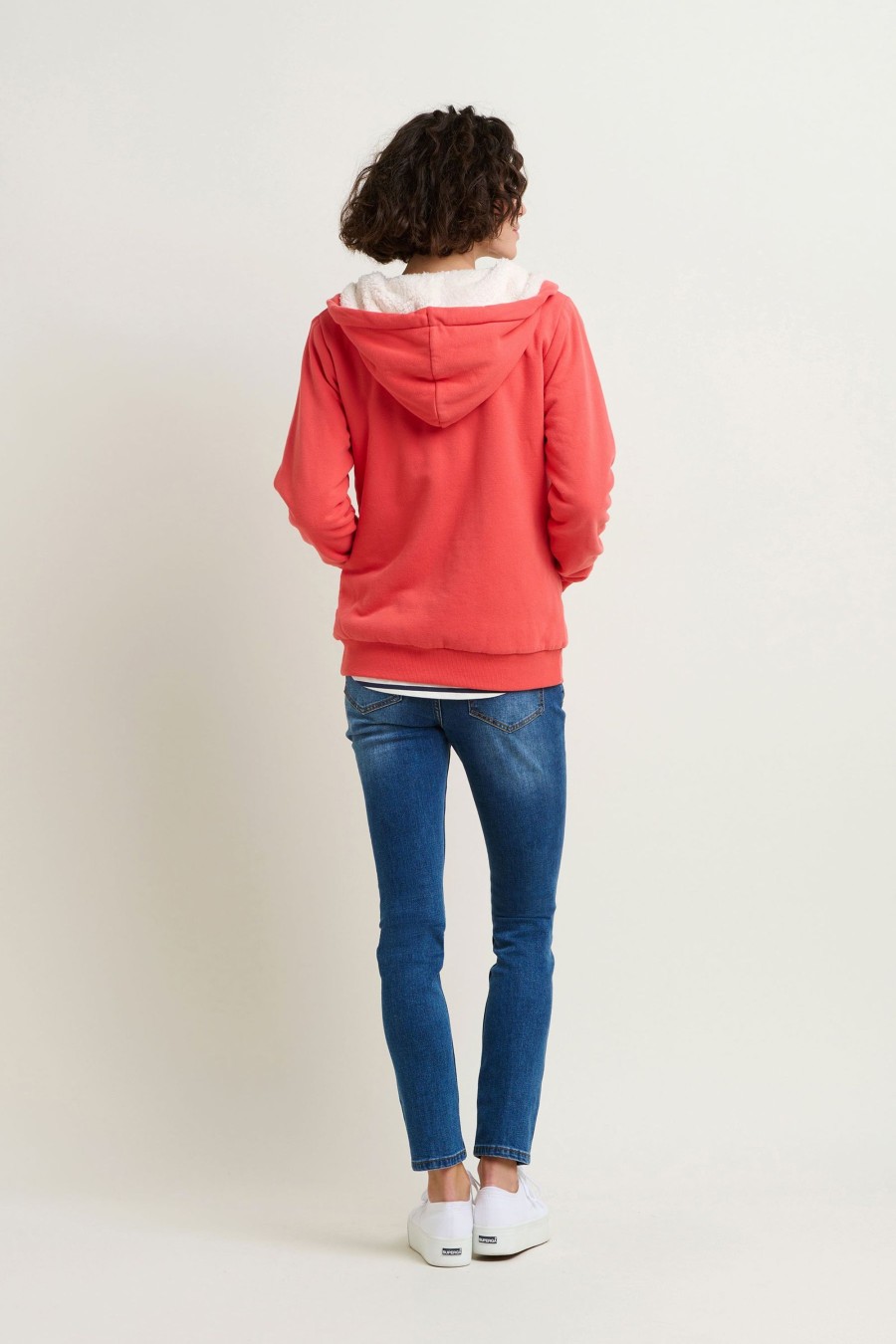 Women Cotton Wool | Brakeburn Borg Lined Zip Through Hoodie