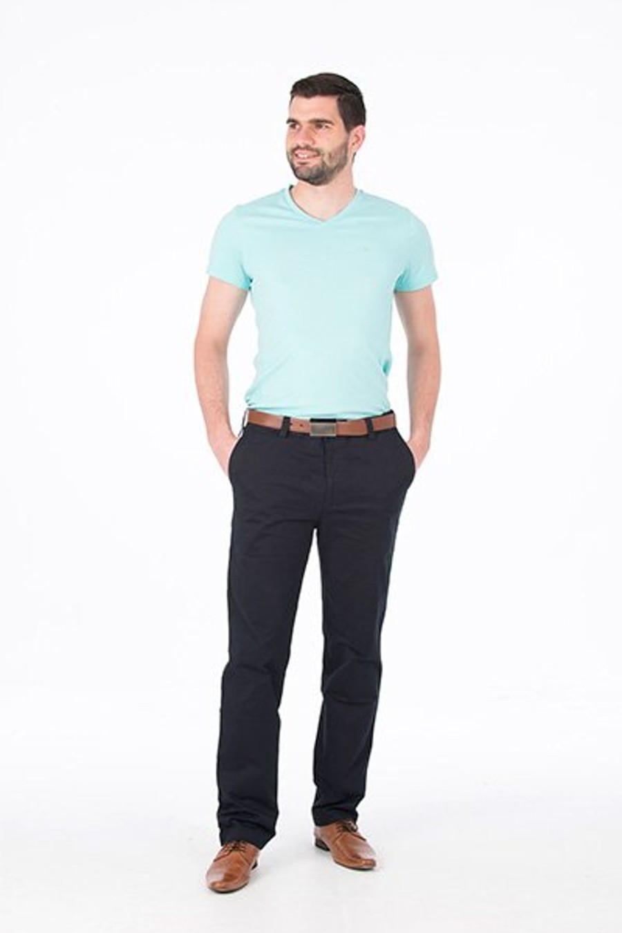 Men Cotton Wool | Bob Spears Stretch Twill Chino Navy