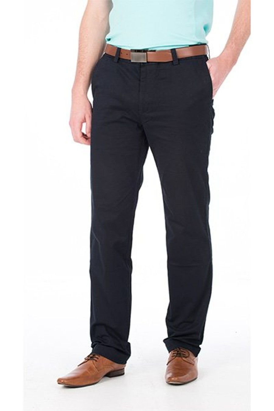 Men Cotton Wool | Bob Spears Stretch Twill Chino Navy