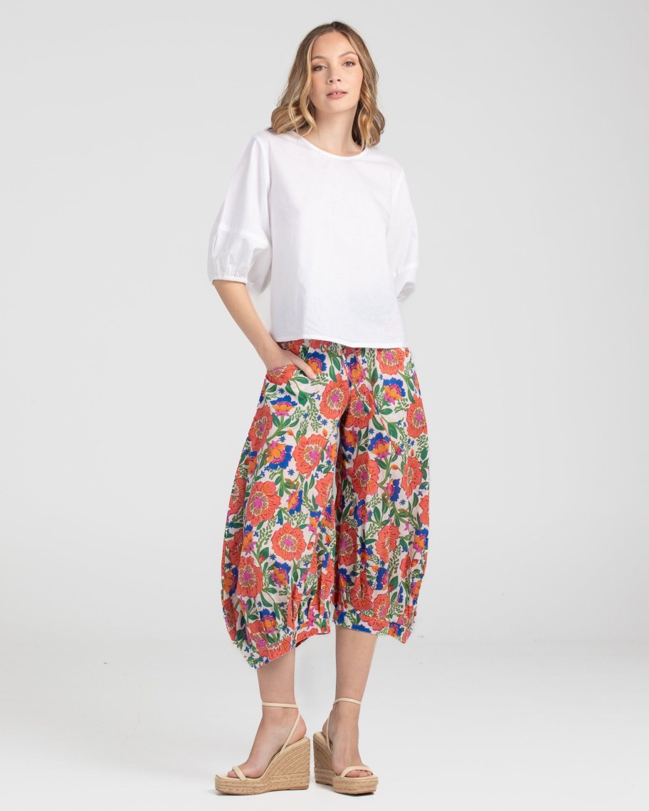 Women Cotton Wool | Boom Shankar Guru Pants Giulia White White Giulia