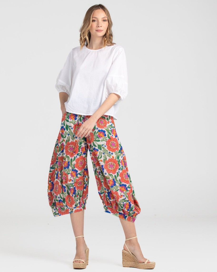 Women Cotton Wool | Boom Shankar Guru Pants Giulia White White Giulia