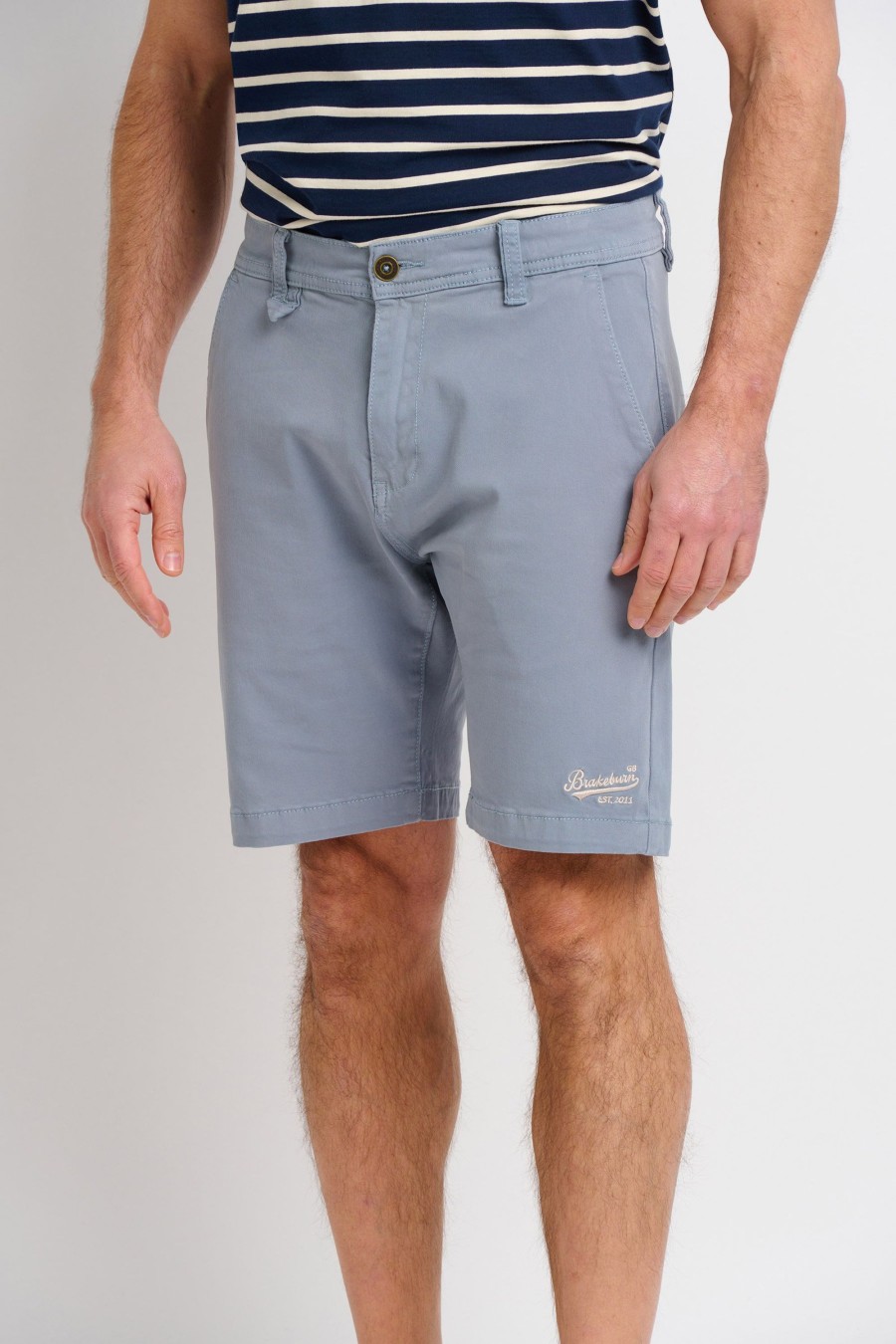 Men Cotton Wool | Brakeburn Chino Shorts Grey