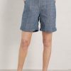 Women Cotton Wool | Seasalt Cornwall Penderleith Shorts Mid Indigo Wash