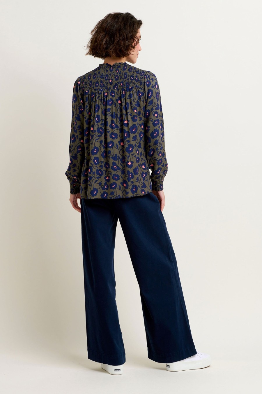 Women Cotton Wool | Brakeburn Midnight Bloom Blouse