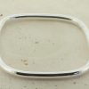 Accessories Cotton Wool | Makers And Providers Squared Tubular Bangle Sterling Silver