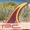 Accessories Cotton Wool | Pc Surf Design Handcrafted Longboard Fin ( 2 Sizes ) Burgundy/Yellow