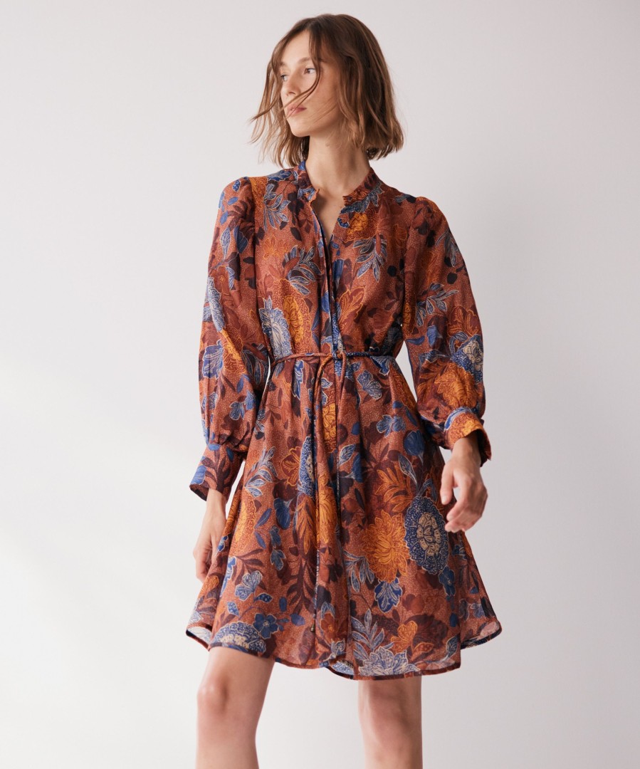 Women Cotton Wool | Morrison Lotus Dress Print