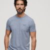 Men Cotton Wool | Superdry Essential Logo Tee Bay Blue Marle