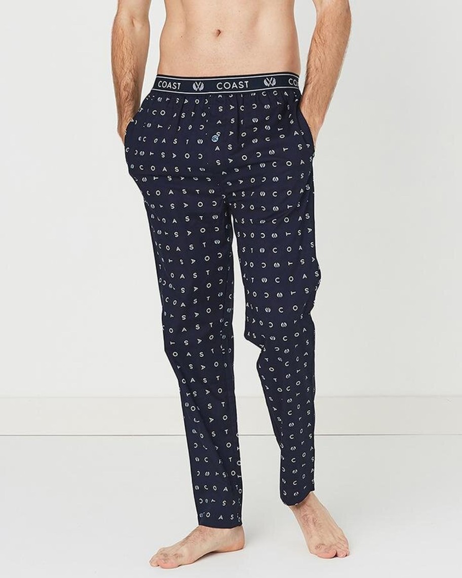 Men Cotton Wool | Coast Clothing Signature Lounge/Pyjama Pant Navy