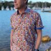 Men Cotton Wool | Thomson And Richards Pickford Short Sleeve Shirt Multi