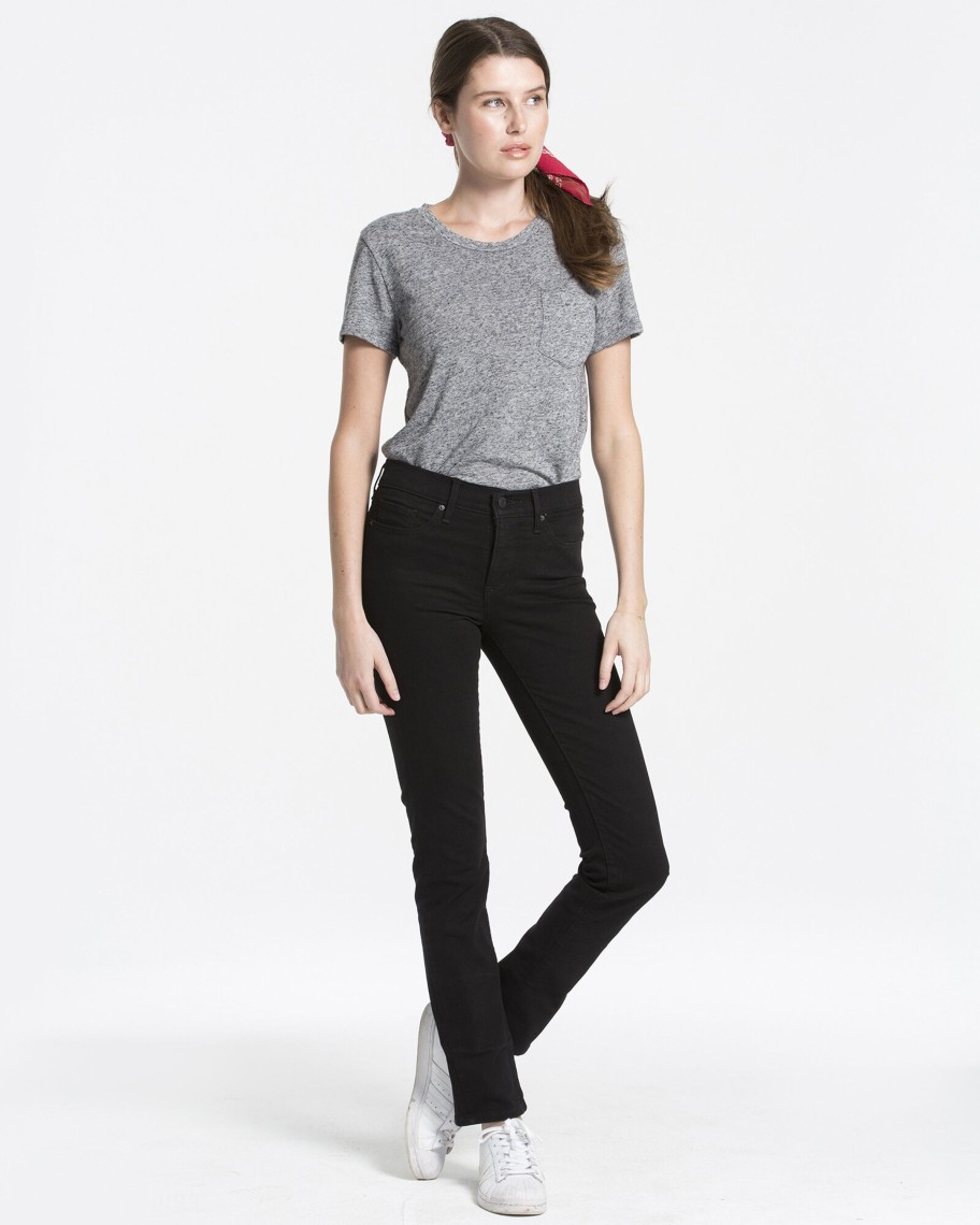 Women Cotton Wool | Levis 312 Shaping Slim Jeans Black Ultra Black