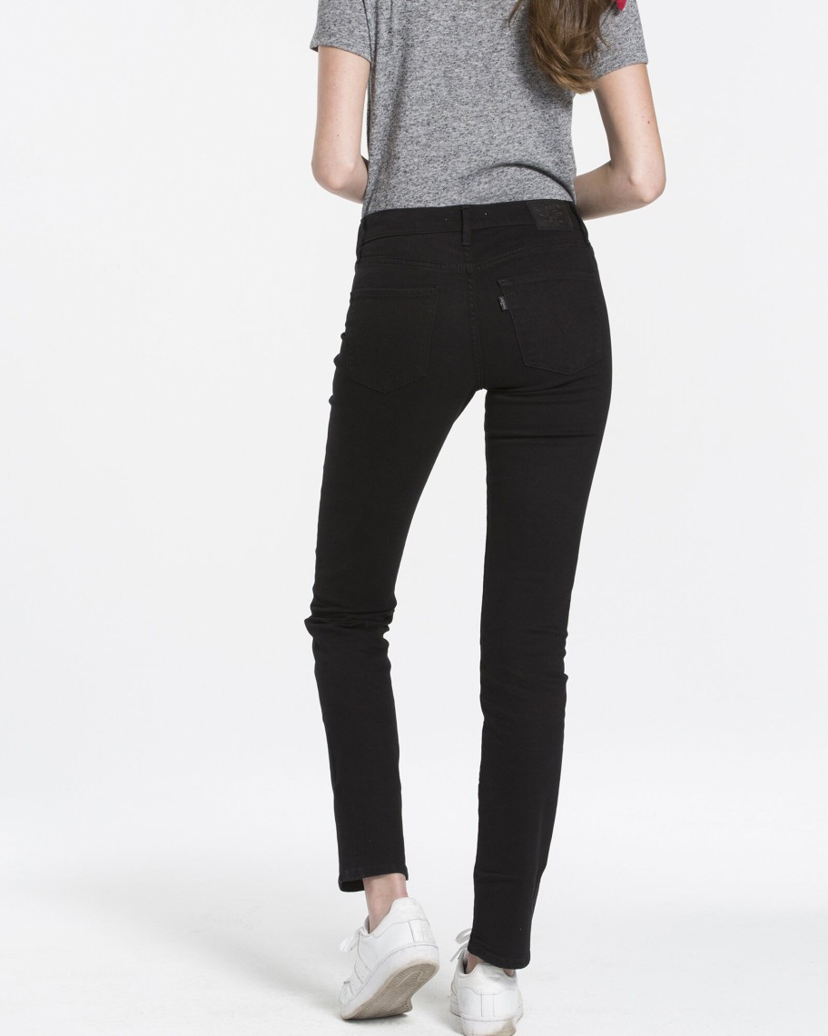 Women Cotton Wool | Levis 312 Shaping Slim Jeans Black Ultra Black