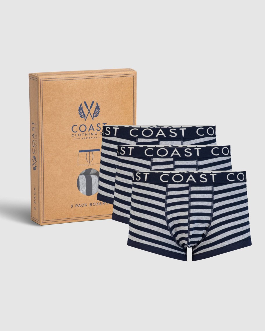 Men Cotton Wool | Coast Clothing 3 Pack Boxers