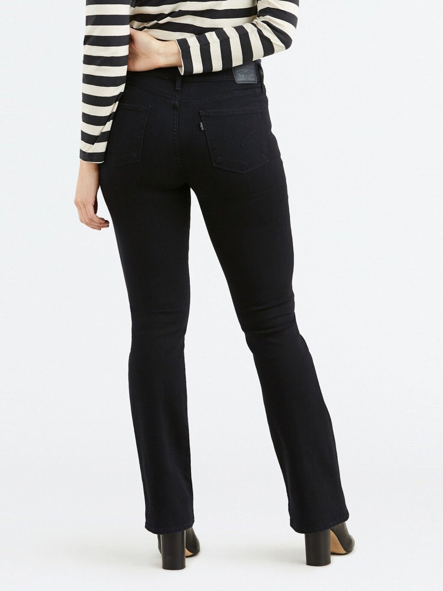 Women Cotton Wool | Levis 315 Shaping Bootcut Jeans Black