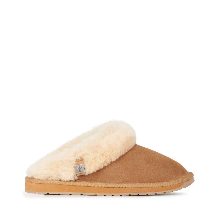 Accessories Cotton Wool | Emu Australia Eden Sheepskin Slipper Chestnut