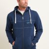 Men Cotton Wool | Brakeburn Navy Zip Thru Hoody