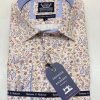 Men Cotton Wool | Thomson And Richards Wellbeck Shirt Ecru/Blue