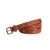 Accessories Cotton Wool | Legend Belts Star Stud Belt Cognac