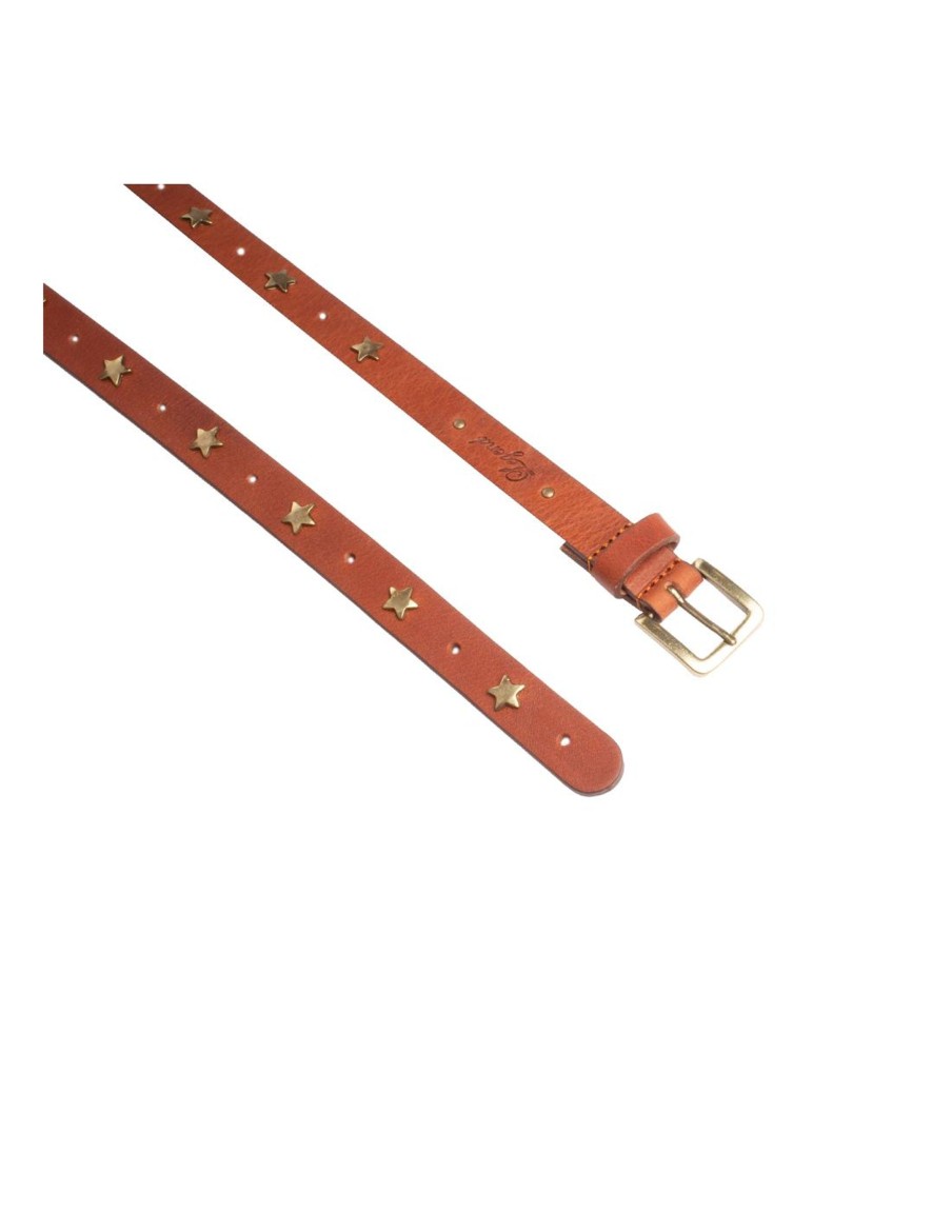 Accessories Cotton Wool | Legend Belts Star Stud Belt Cognac