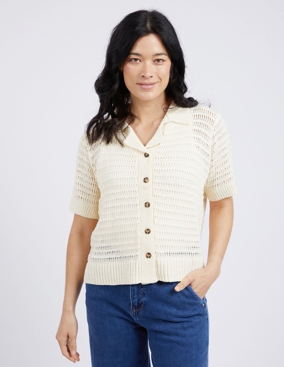 Women Cotton Wool | Elm Bay Knit Shirt