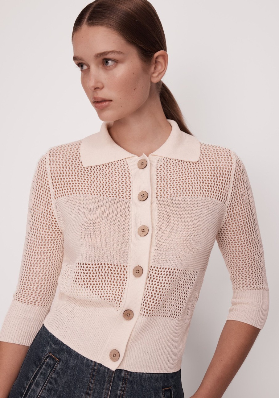 Women Cotton Wool | Morrison Montauk Cardigan Milk