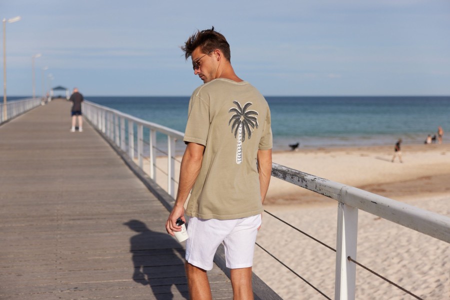 Men Cotton Wool | True North Coco Loco Tee Khaki